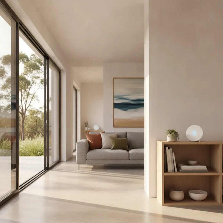 Mesh wifi units placed through an Australian home, for the best mesh WiFi systems guide